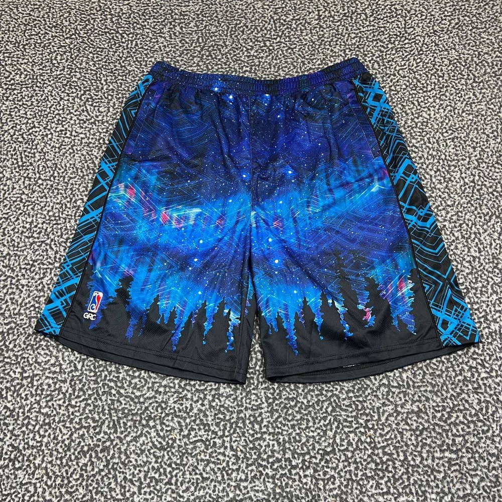 Grassroots California Athletic‎ Shorts Men 35 Blue Elastic Waistband Outdoor